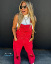 Pre-Order DAHLIA CROP WIDE LEG OVERALLS