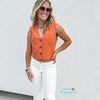 Jordana Linen Vest-Preorder | TheBrownEyedGirl Boutique