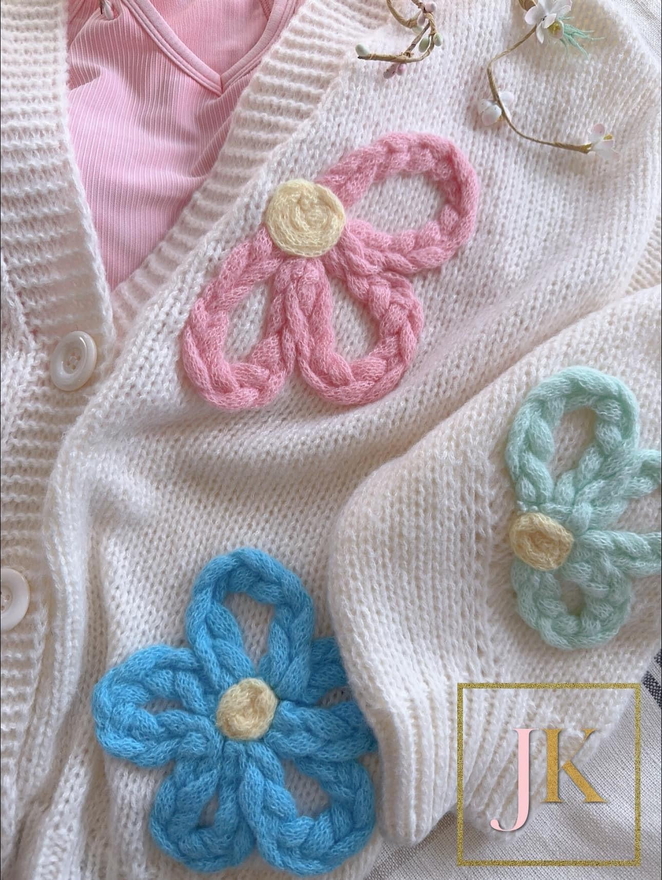Enola Pastel Flower Cardigan | TheBrownEyedGirl Boutique