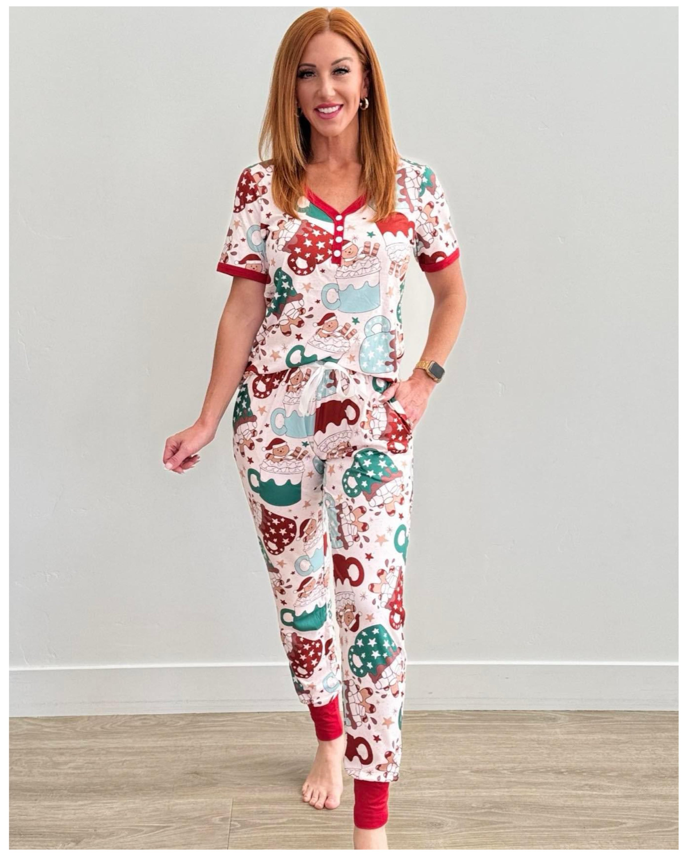 Hot Cocoa  Short Sleeve Pajamas