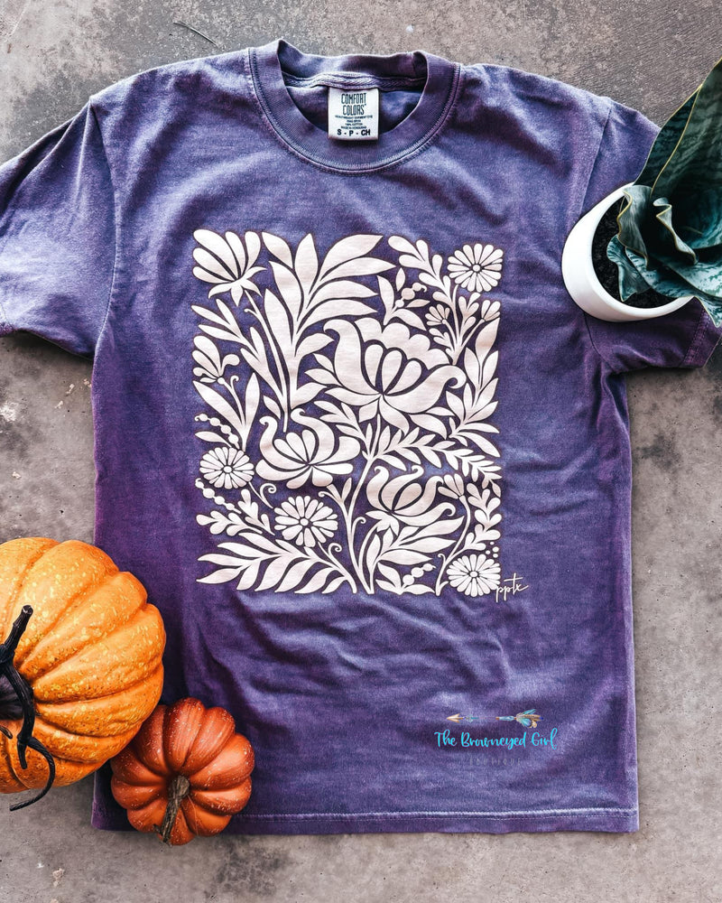 Fall Bouquet Flower Tee Short Sleeve