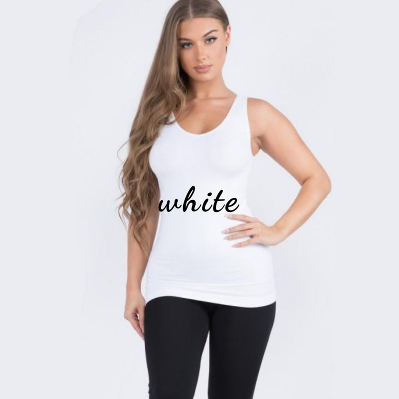 Ultra Soft Solid Miracle Tank Reversible | TheBrownEyedGirl Boutique
