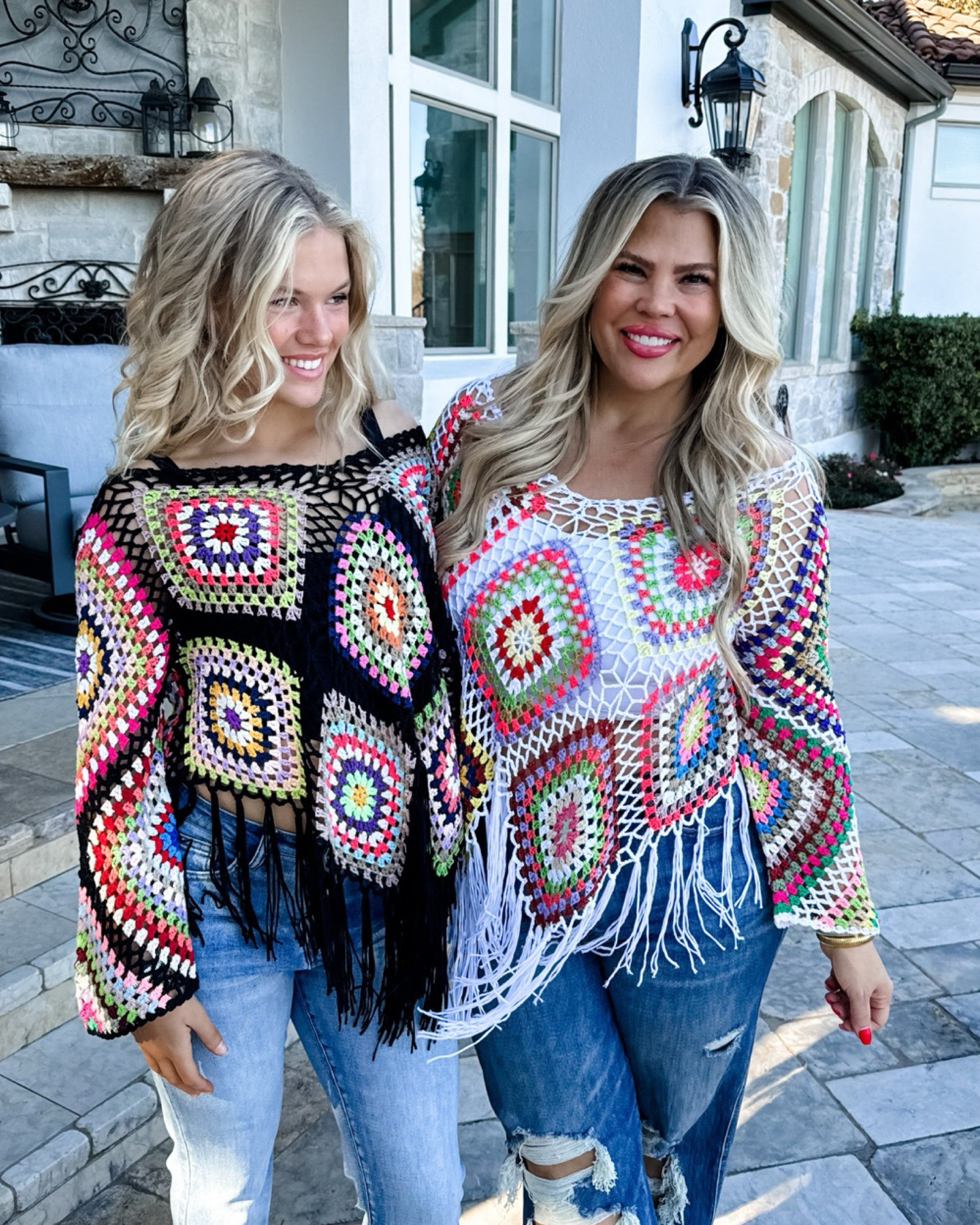 Boho Crochet Knit Tops Blakeley -PREORDER | TheBrownEyedGirl Boutique