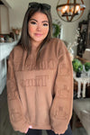 Embossed Coffee Sweatshirt