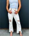 Blakeley- White Distressed Urban Jeans