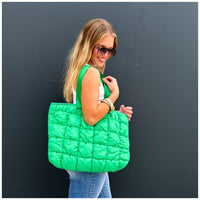 Grinch Puffer Bag