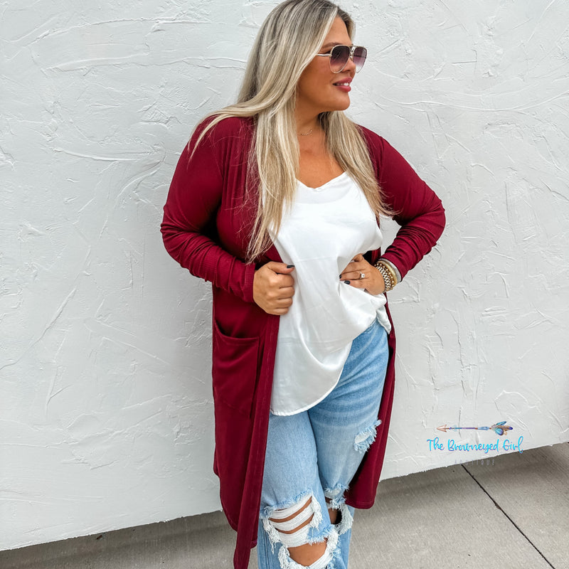 Sierra Ribbed Knit Cardigan Fall