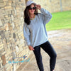 Andy Vintage Wash Corded Knit Sweatshirt | TheBrownEyedGirl Boutique