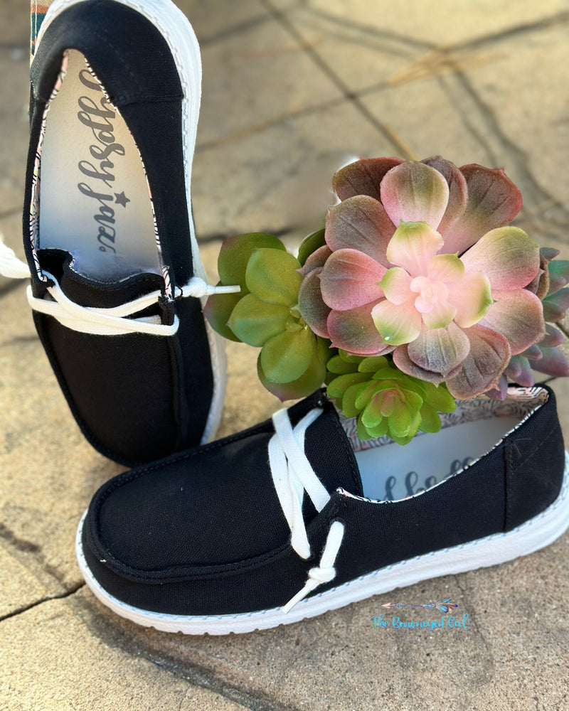 Very G Holly Black/Grey Slip On Sneakers | TheBrownEyedGirl Boutique