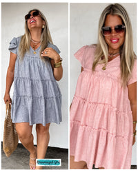 Day Dreaming Ruffle Dress- PREORDER