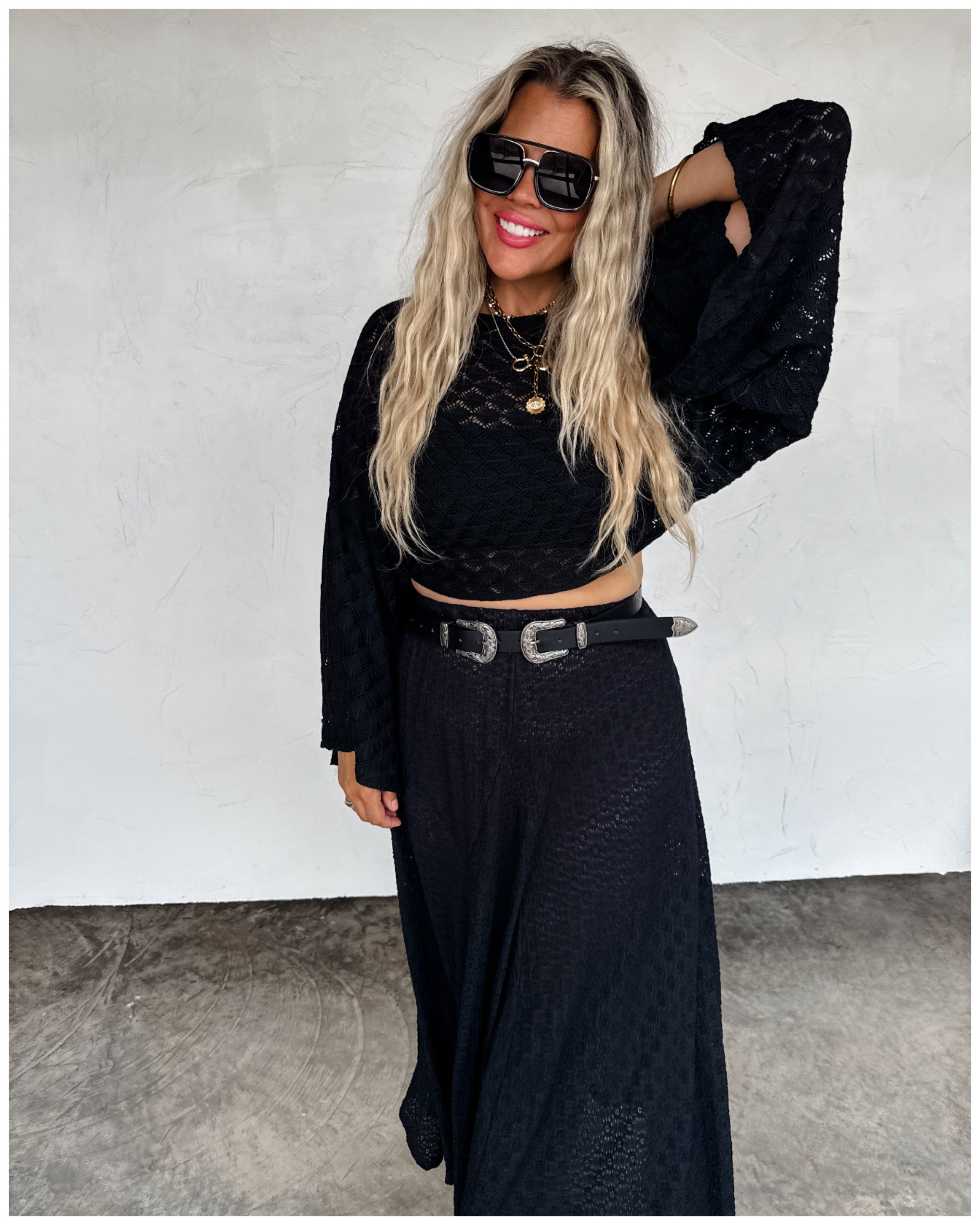 Free Spirit Bell Sleeve Top-PREORDER