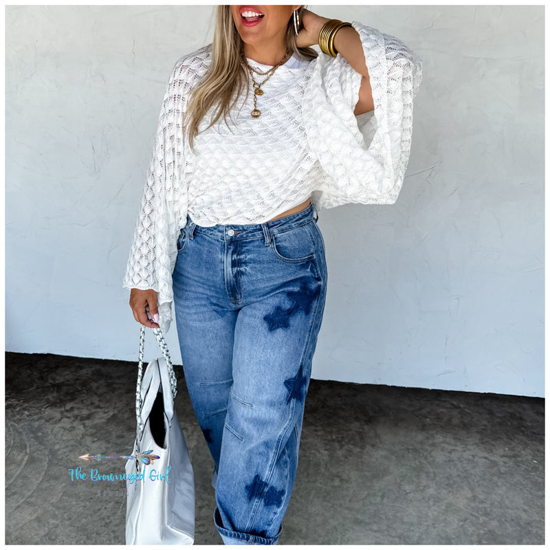 Free Spirit Bell Sleeve Top-PREORDER