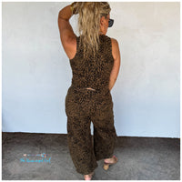 Back Of Wild West Cheetah Vest Paired With Cheetah Bex Barrel Jeans