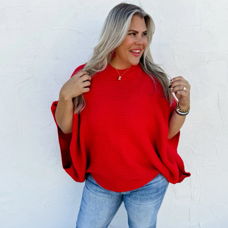 Meg  Pullover Poncho | TheBrownEyedGirl Boutique