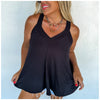Woman Wearing Black Kingsley Tank 