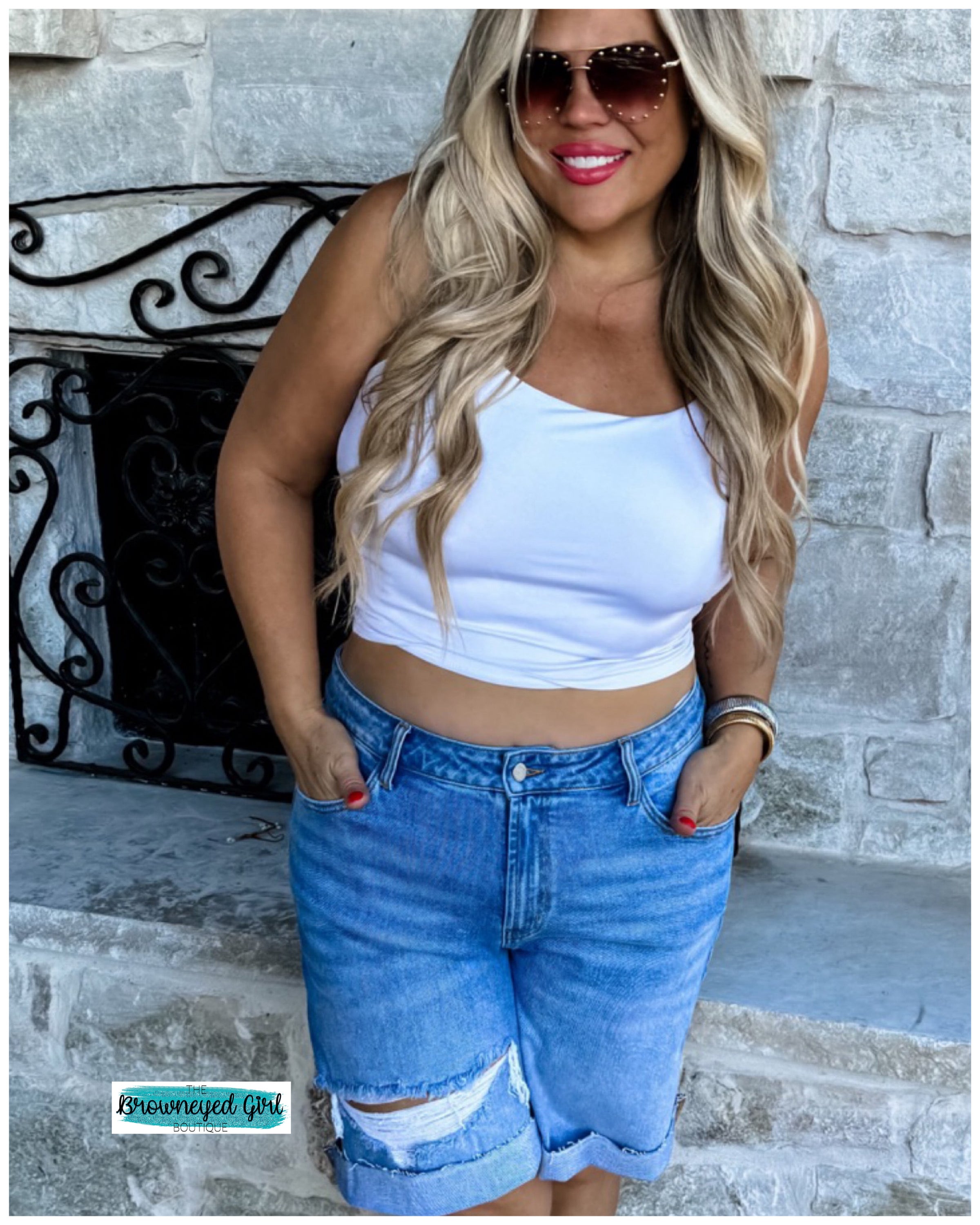 Carsen Denim Shorts-Blakeley
