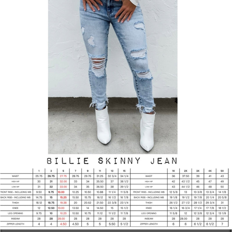 Blakeley-Billie Distressed Skinny-Jeans -Pre-Order | TheBrownEyedGirl Boutique