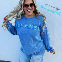 Dreamer Washed Sweater | TheBrownEyedGirl Boutique