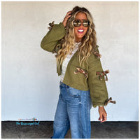 Sloane Bow Knit Cardigan Preorder