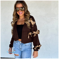 Sloane Bow Knit Cardigan Preorder