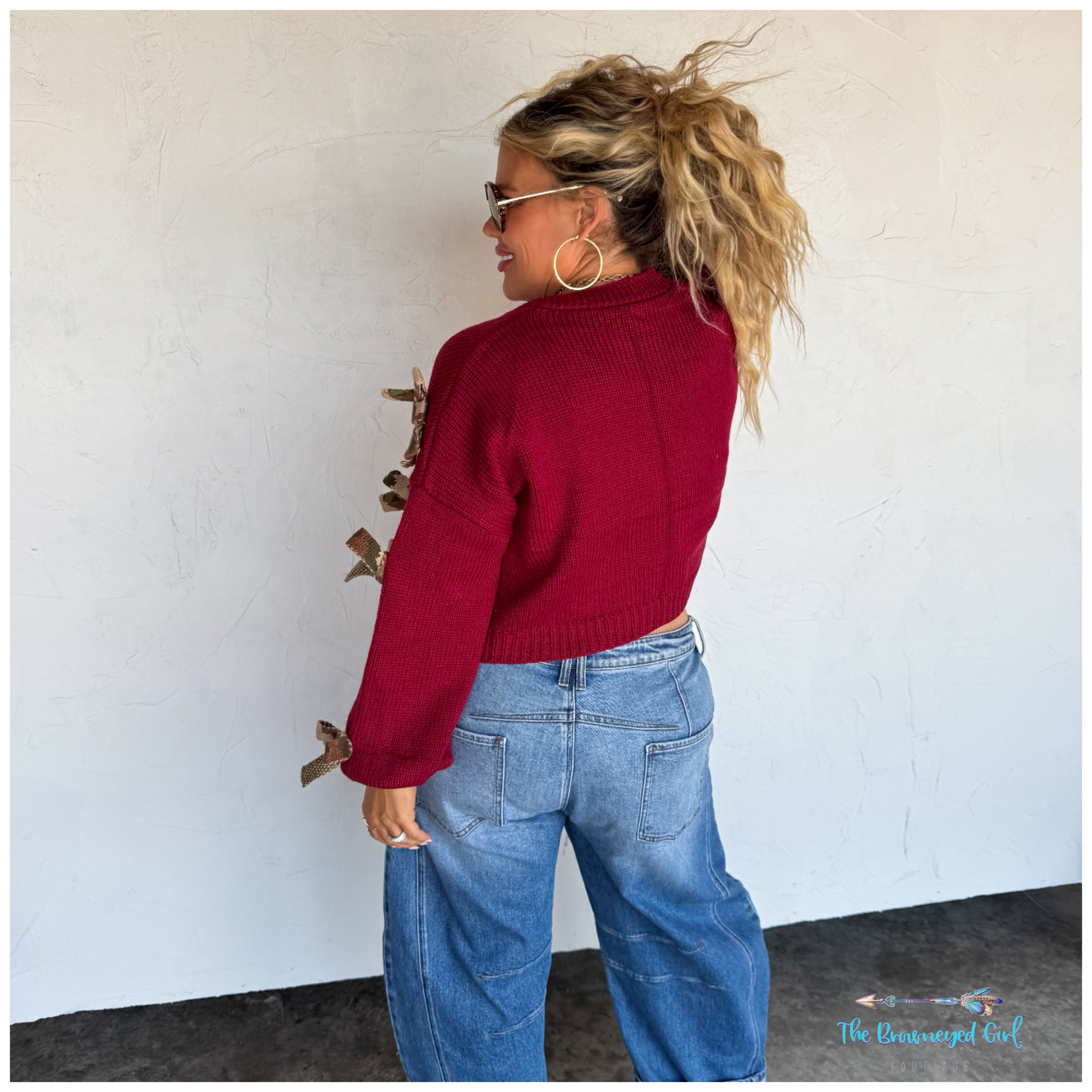 Sloane Bow Knit Cardigan Preorder