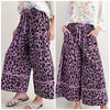 Easel French Terry Animal Print Mineral Washed Pants