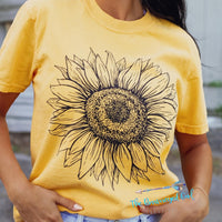 Sunflower Summer's Classic Tee | TheBrownEyedGirl Boutique