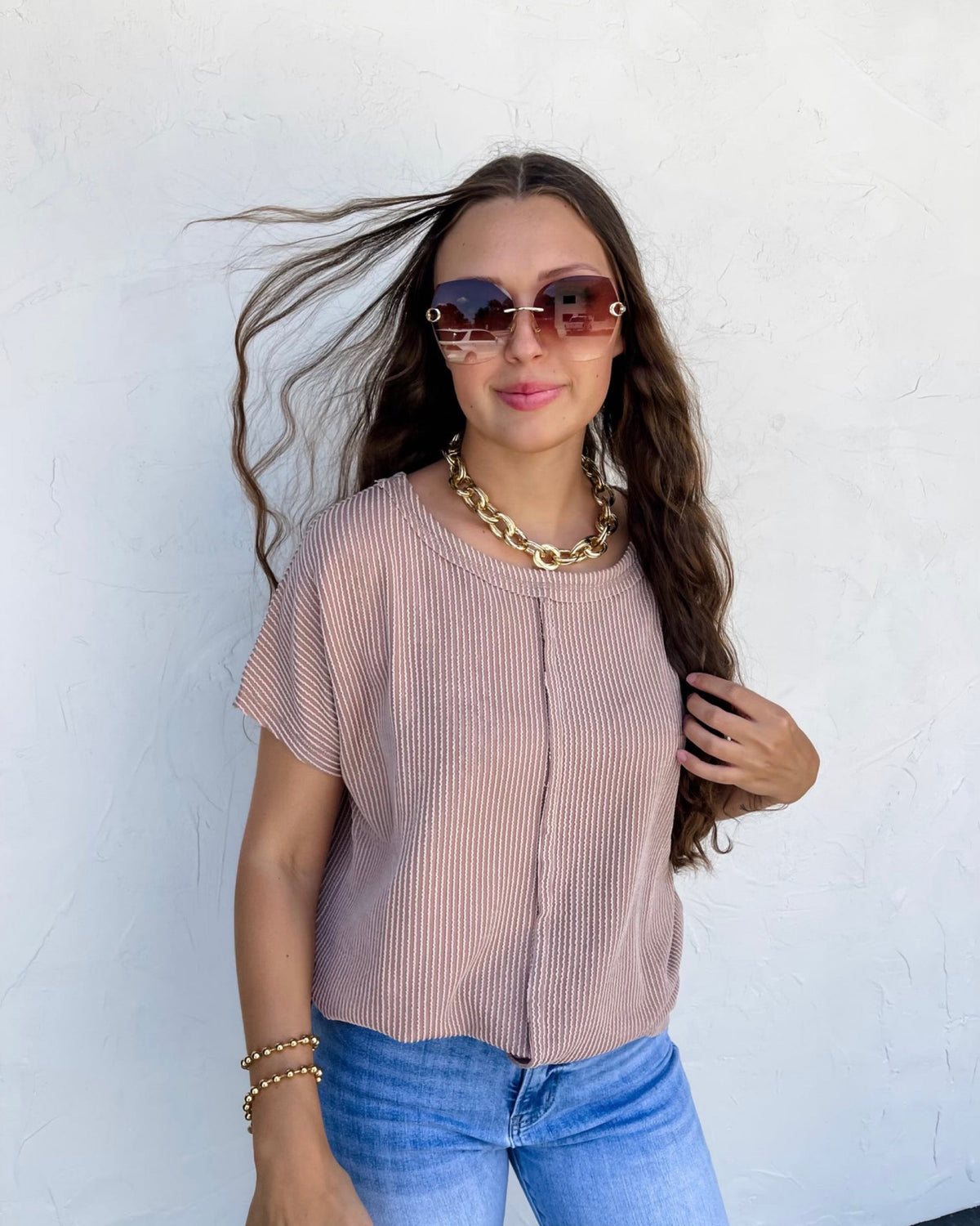 Sophia Ribbed Top | TheBrownEyedGirl Boutique