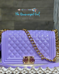 Lavender CrossBody Jelly Bag Large | TheBrownEyedGirl Boutique