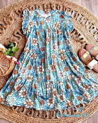 Isla Pocket Floral Sundress Flat Lay | TheBrownEyedGirl Boutique