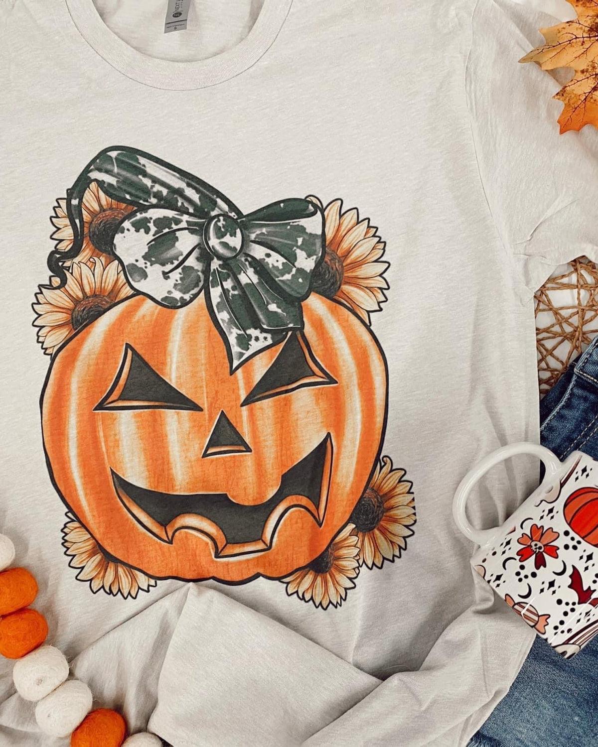Fall Pumpkin Graphic Tee | TheBrownEyedGirl Boutique