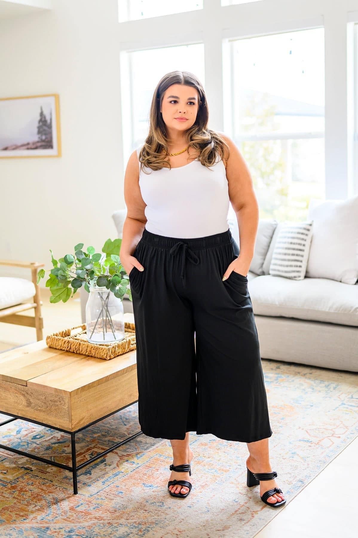 Airy Wide Leg Work Pants | TheBrownEyedGirl Boutique