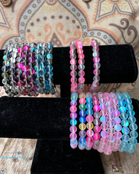 Moonbeam Natural Gem Stone Stretch Bracelets | TheBrownEyedGirl Boutique
