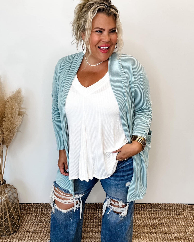 Reese Ribbed Jacquard Cardigan | TheBrownEyedGirl Boutique