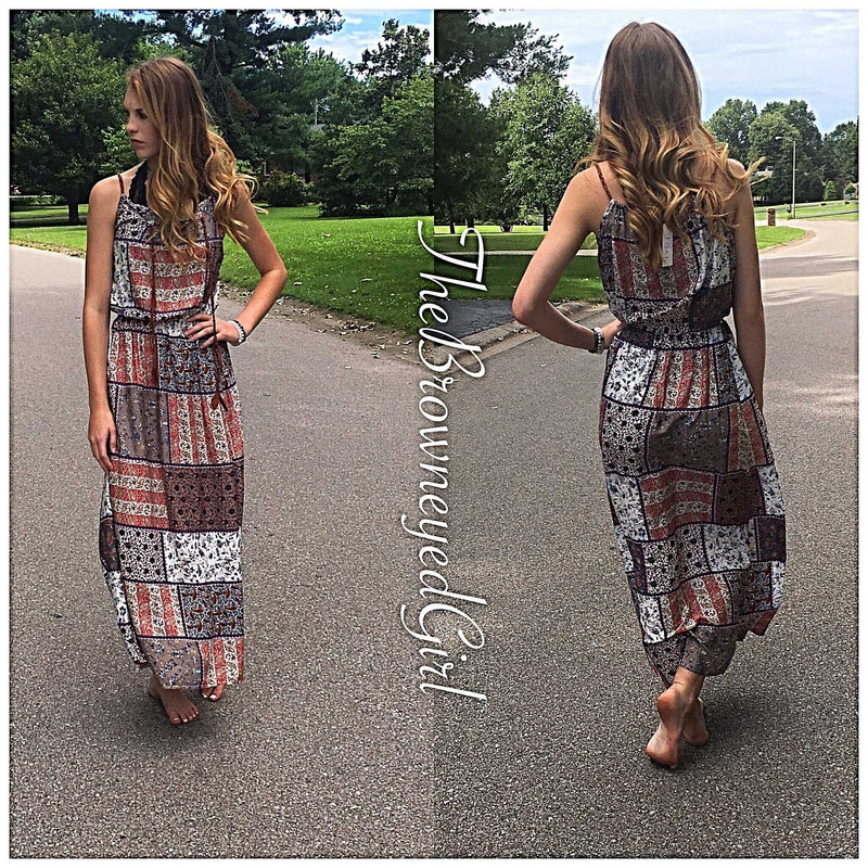 Boho Chic Patchwork Maxi | TheBrownEyedGirl Boutique