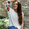Indie Crochet Sweater Top | TheBrownEyedGirl Boutique