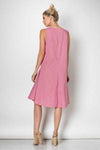 Pretty In Pink Hi-low Tulip Drop Waist Dress - TheBrownEyedGirl Boutique