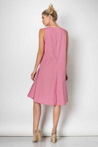 Pretty In Pink Hi-low Tulip Drop Waist Dress - TheBrownEyedGirl Boutique
