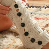 Beautiful Cozy Essential Button Down Leg Warmers - TheBrownEyedGirl Boutique