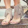 Very Volatile Lex Fringe Sandals - TheBrownEyedGirl Boutique