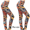 Paisley Multi Color Print Plus Size Leggings - TheBrownEyedGirl Boutique