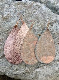 Leopard Leather Hair On Hide  Hand Made Earrings - TheBrownEyedGirl Boutique