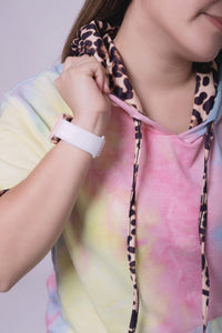 Tie-Dye Dreaming Rainbow Leopard Hoodie