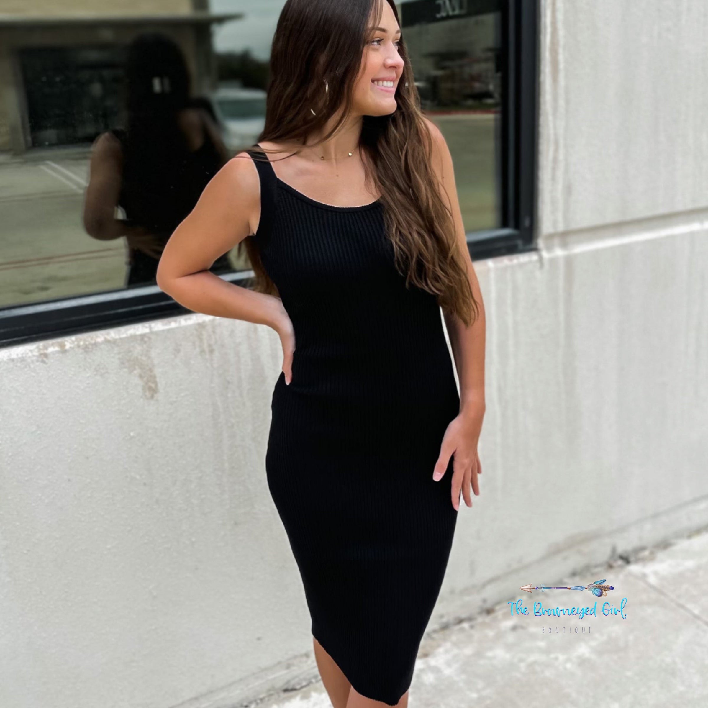 Libby Ribbed Tank Dress | TheBrownEyedGirl Boutique