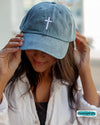 Embroidered Cross Hats | TheBrownEyedGirl Boutique
