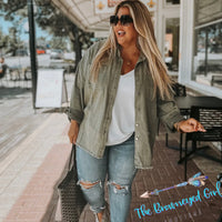 Scout Distressed Denim Jacket | TheBrownEyedGirl Boutique