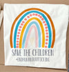 Save The Children Tee This is a real life photo of the actual print done on the tee it self .  Thebrowneyedgril-Boutique/Save The Children/product