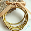 Good Vibes Bracelets Gold | TheBrownEyedGirl Boutique