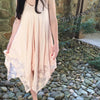 Peaches & Lace Handkerchief Dress - TheBrownEyedGirl Boutique