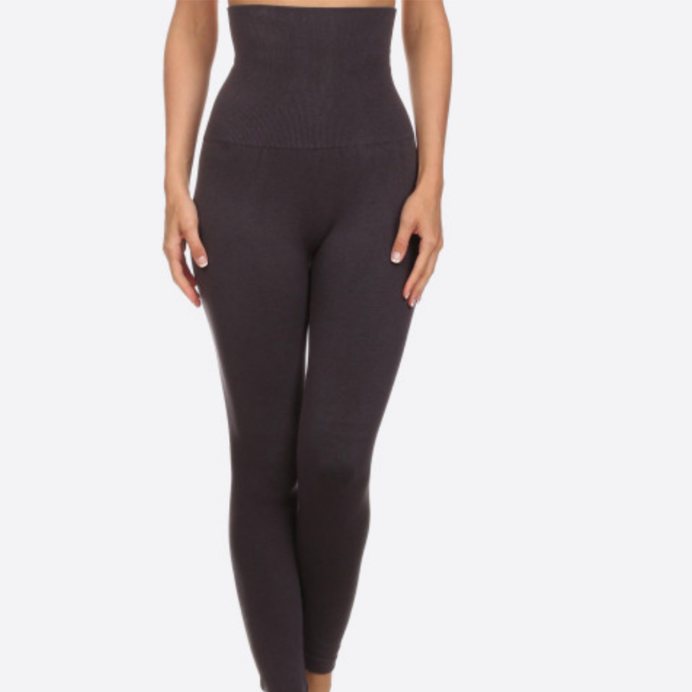 Highwaisted Tummy Control Leggings (6 Pack) - Hook and Eye Tape Tummy  Control - 92% Polyester / 8% Spandex, 7315582
